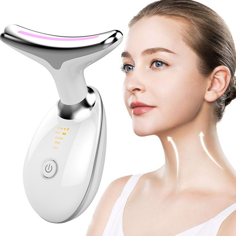 Neck Face Beauty EMSRevitalize and rejuvenate your skin with the advanced Anti-Wrinkle Neck and Face Massager. Equipped with vibration, LED light, and a soothing 45±5℃ heating feature, Neck Face Beauty EMS Facial Lifting DevicePanystore.euNeck Face Beauty EMS Facial Lifting DevicePanystore.eu