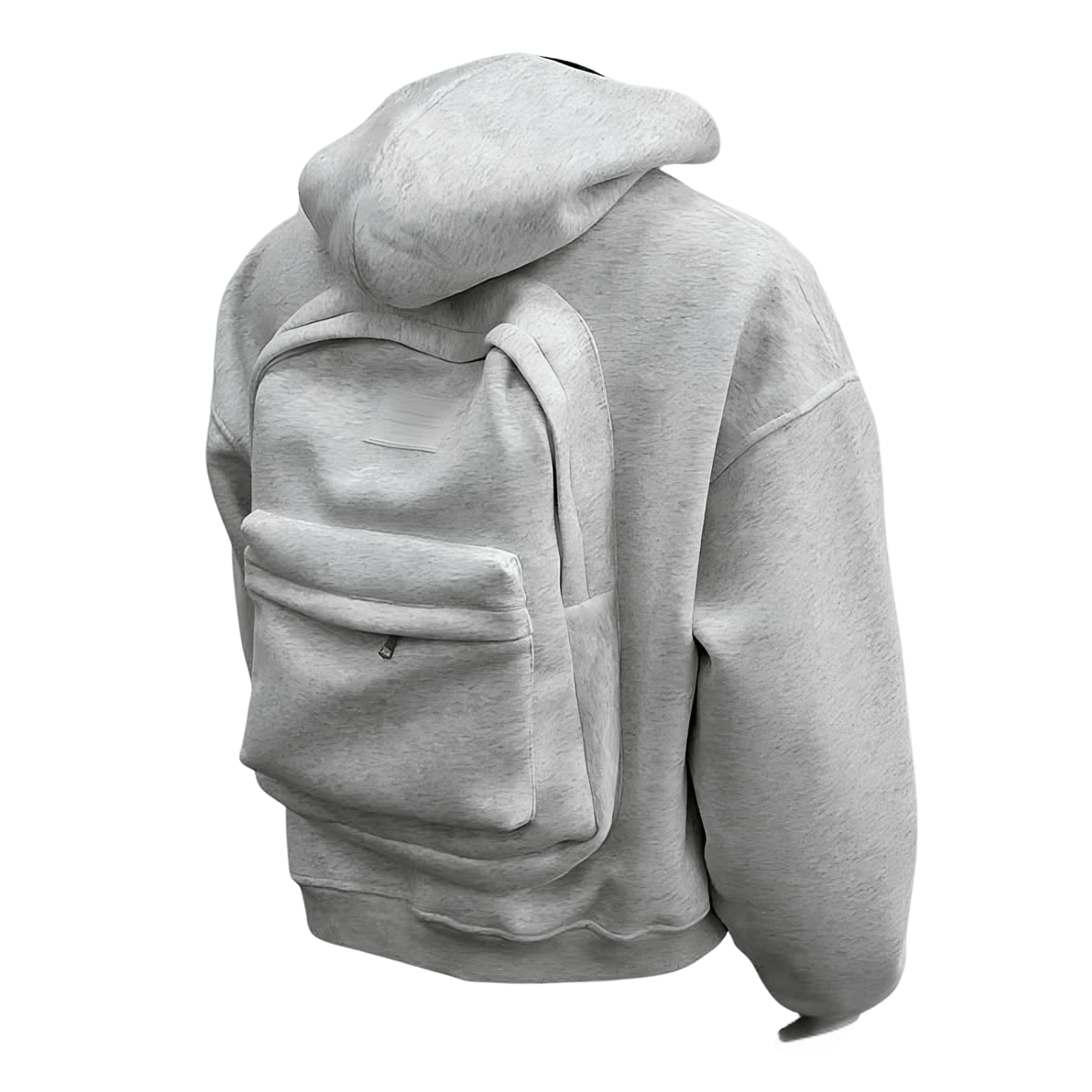 Hoodie with Integrated Backpack