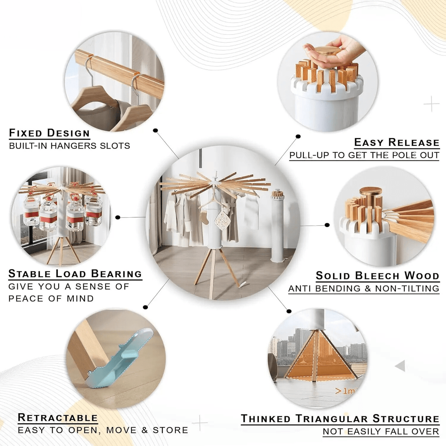 Foldable Octopus-Style Clothes Drying RackMaximize drying space and convenience with the Foldable Octopus-Style Clothes Drying Rack. This clever, foldable drying rack is designed with 16 rotating rods, proviFoldable Octopus-Style Clothes Drying RackMy StoreDrying RackPanystore.eu