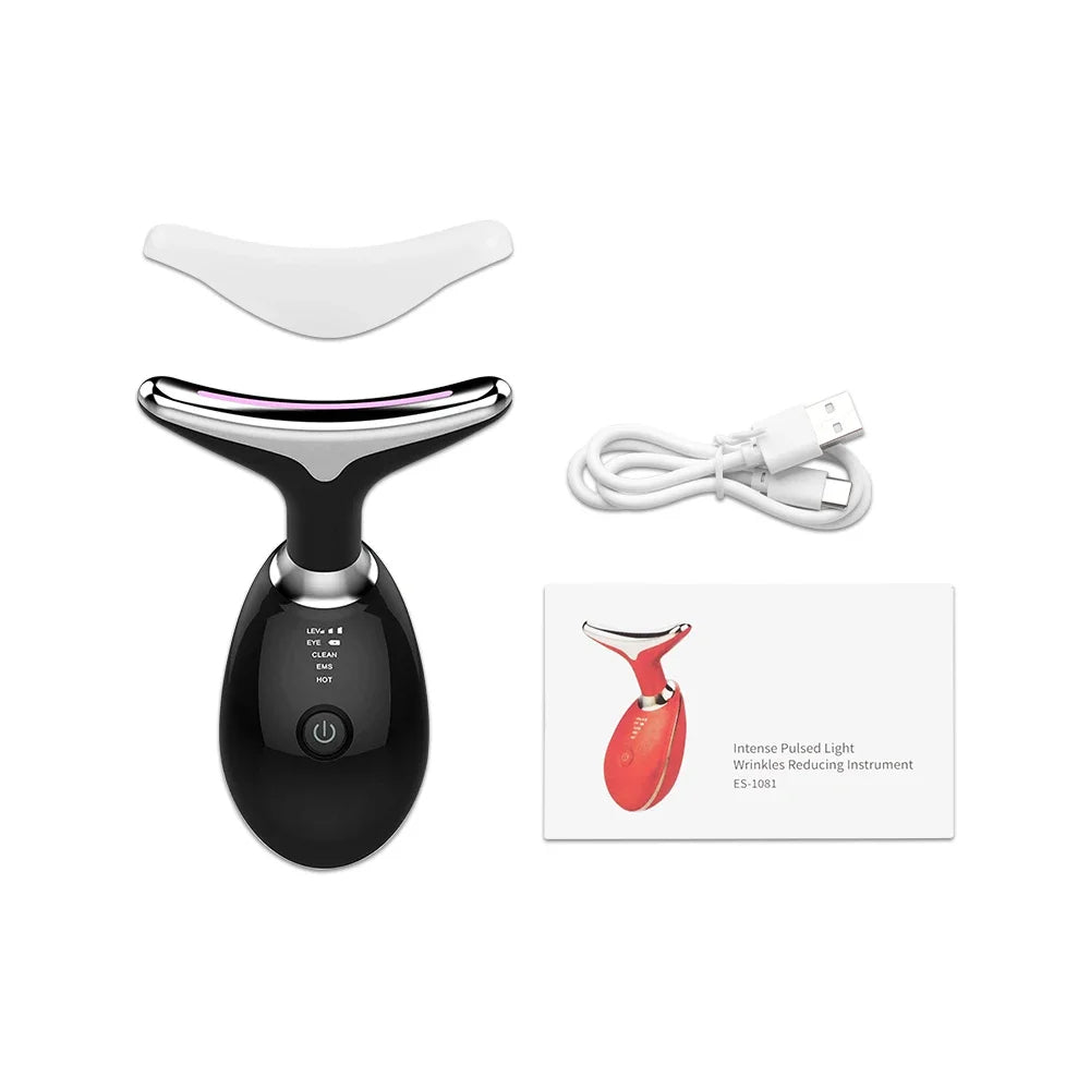 Neck Face Beauty EMSRevitalize and rejuvenate your skin with the advanced Anti-Wrinkle Neck and Face Massager. Equipped with vibration, LED light, and a soothing 45±5℃ heating feature, Neck Face Beauty EMS Facial Lifting DevicePanystore.euNeck Face Beauty EMS Facial Lifting DevicePanystore.eu
