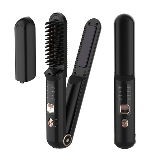 Wireless Professional Hair StraightenerRevolutionize your hairstyling routine with our state-of-the-art USB Hair Straightener. This dual-purpose masterpiece features a professional hot comb on one side anWireless Professional Hair Straightener & CombMy StoreWireless Professional Hair Straightener & CombPanystore.eu