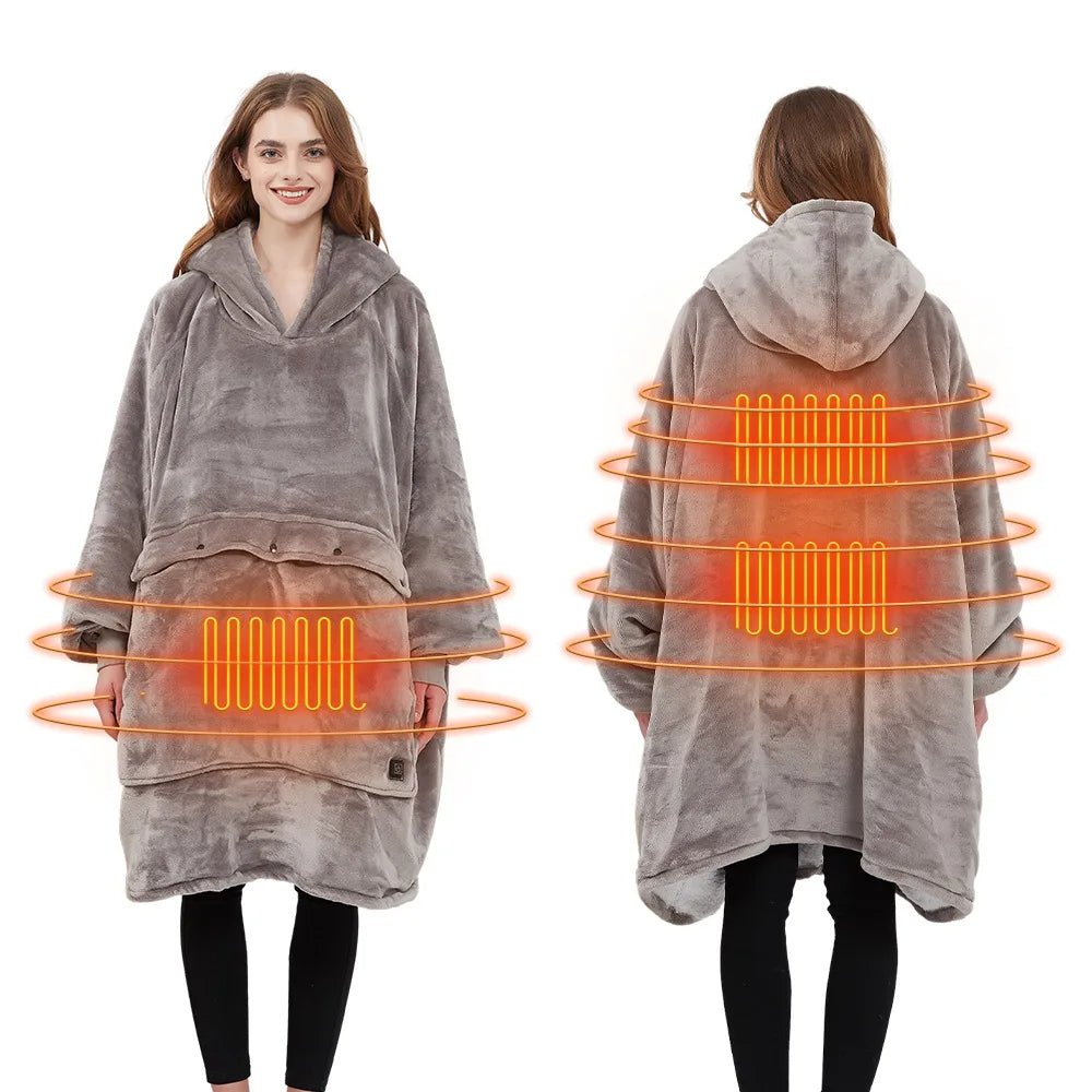 Oversized Heatable HoodieStay cozy and warm with the Oversized Heatable Hoodie, perfect for both men and women who love ultimate comfort. Made from soft flannel and wool, this large, unisex Oversized Heatable HoodieMy StoreHoodiePanystore.eu