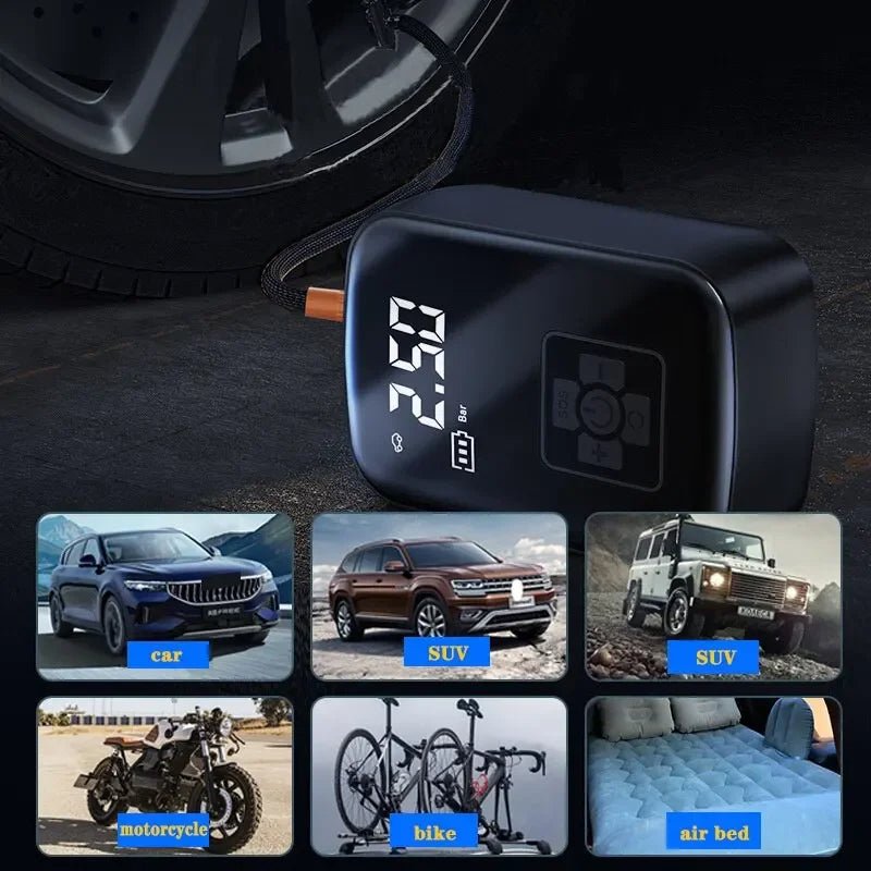 Tire Inflation PumpThe Tire Inflation Pump is a versatile and portable wireless air compressor perfect for inflating car, motorcycle, and bicycle tires, as well as boats and sports balTire Inflation PumpMy StoreTire inflation pumpPanystore.eu
