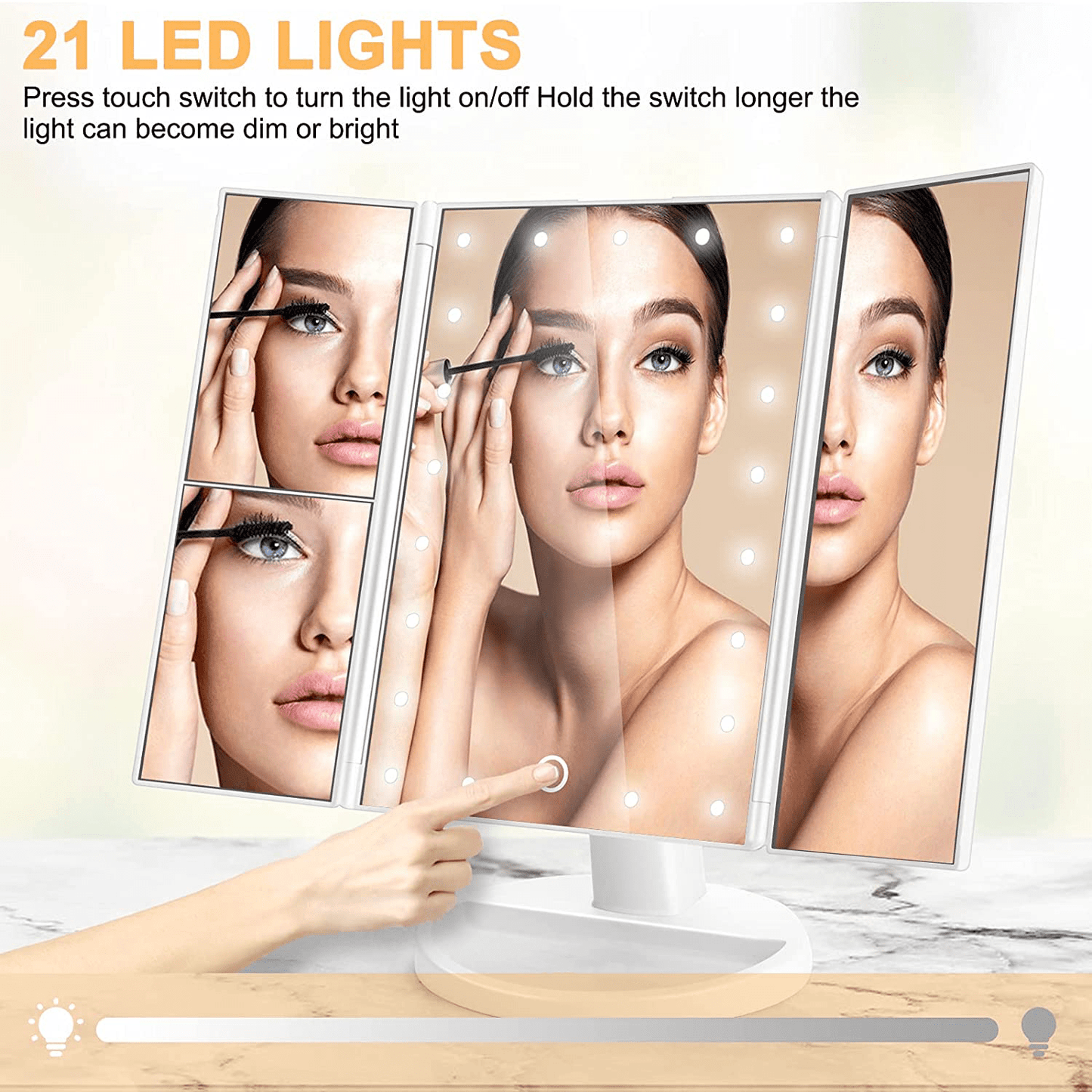 Lighting Makeup MirrorTransform your makeup routine with our incredible lighted makeup mirror. This innovative mirror boasts 3 color lighting options – cool, warm, and natural – allowing Lighting Makeup MirrorPanystore.euLighting Makeup MirrorPanystore.eu