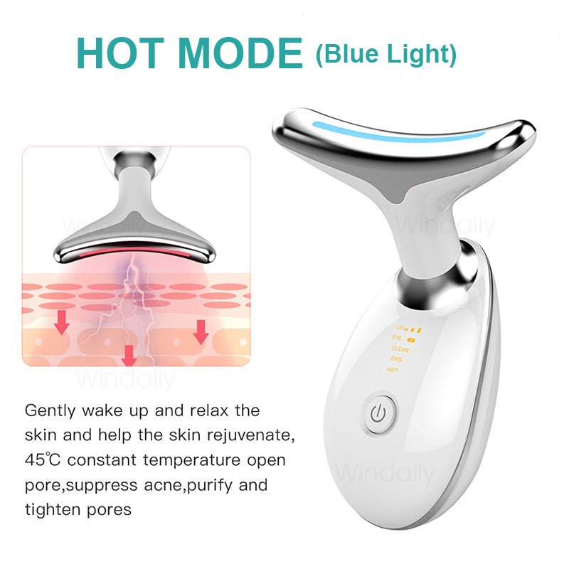 Neck Face Beauty EMSRevitalize and rejuvenate your skin with the advanced Anti-Wrinkle Neck and Face Massager. Equipped with vibration, LED light, and a soothing 45±5℃ heating feature, Neck Face Beauty EMS Facial Lifting DevicePanystore.euNeck Face Beauty EMS Facial Lifting DevicePanystore.eu