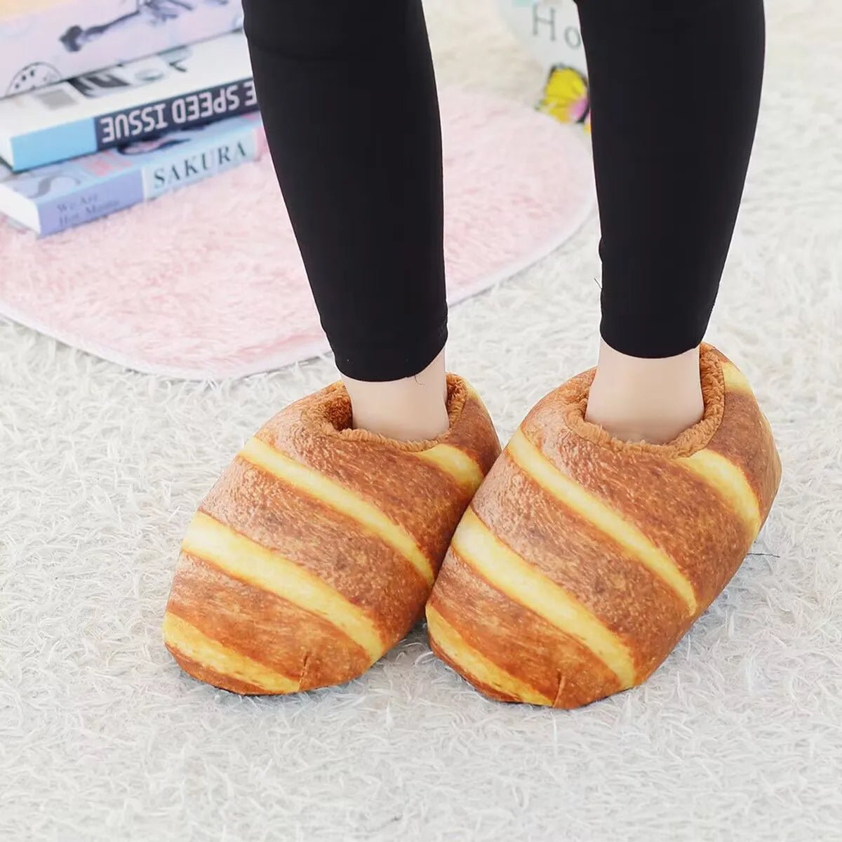 Bread SlippersStep into comfort and whimsy with our Bread Slippers! Designed to resemble freshly baked loaves, these cozy slippers combine warmth with a delightful touch of humor.Bread SlippersMy StoreBred slippersPanystore.eu