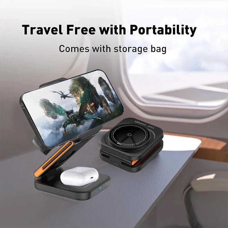 3 in 1 Foldable Charging StationAll-in-One Charging—Compact, Fast &amp; Travel-Ready! This Foldable 3-in-1 Wireless Charger is the ultimate space-saving solution for charging your iPhone, Apple Wat3 in 1 Foldable Charging StationPanystore.euMobile phone accessories(smart phone)Panystore.eu
