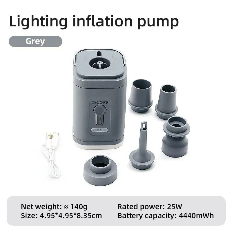 Mini Electric Air PumpDitch the bulky pumps! This Mini Electric Air Pump is smaller than your fist yet packs a powerful punch, quickly inflating air mattresses, pool floats, swimming ringMini Electric Air PumpPanystore.euMini electric Air pumpPanystore.eu