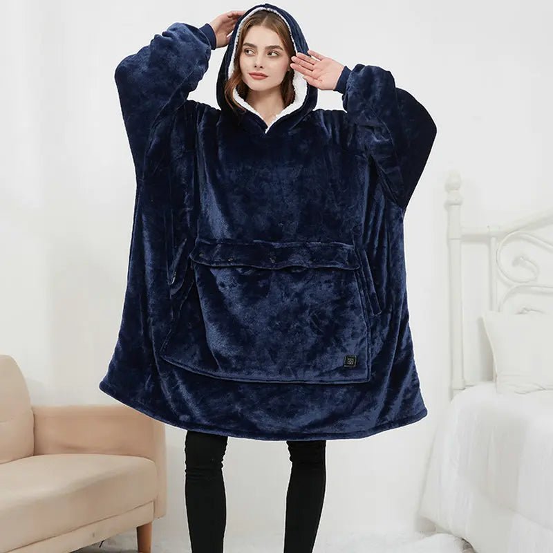 Oversized Heatable HoodieStay cozy and warm with the Oversized Heatable Hoodie, perfect for both men and women who love ultimate comfort. Made from soft flannel and wool, this large, unisex Oversized Heatable HoodieMy StoreHoodiePanystore.eu