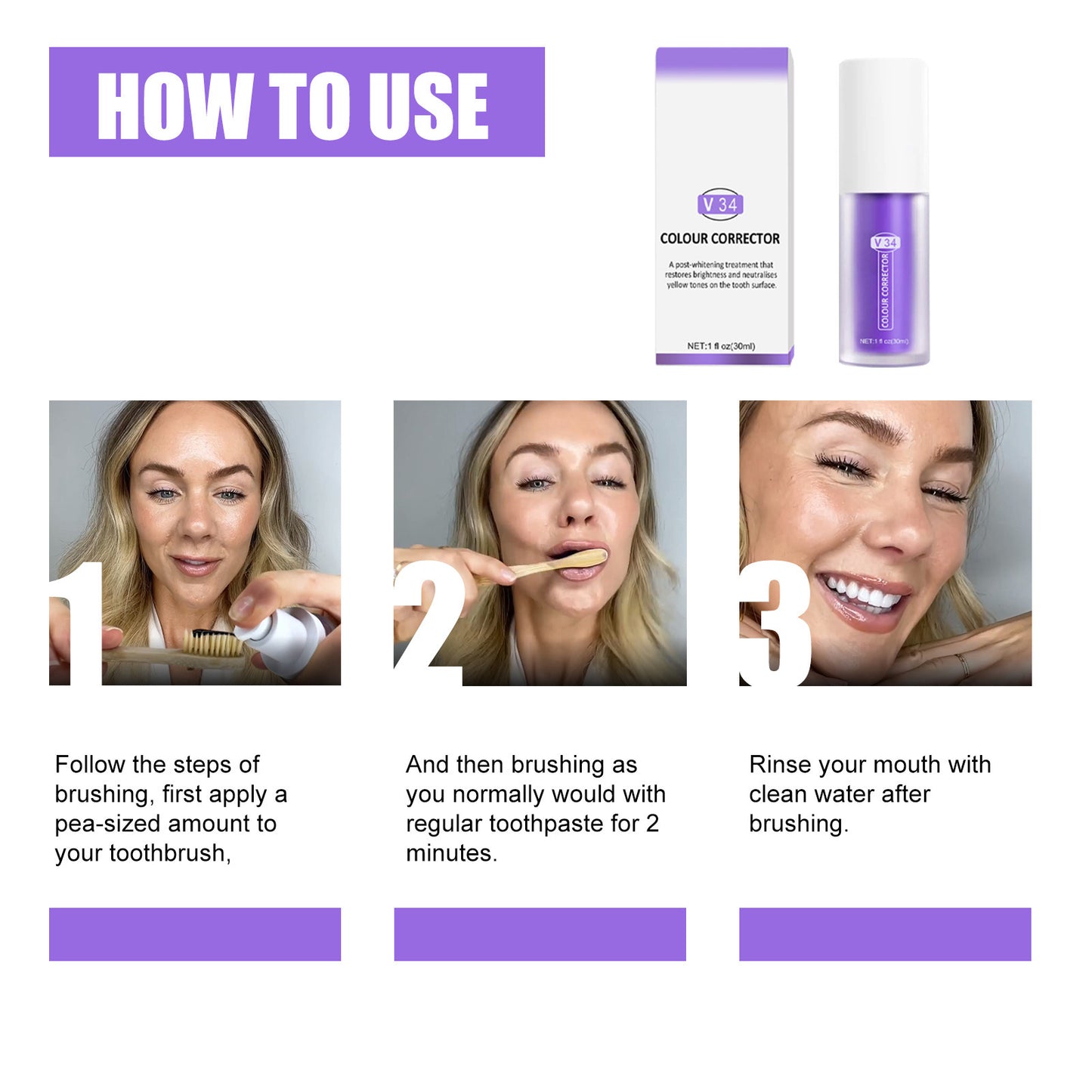 Whitening ToothpasteIt works to brighten teeth by utilising colour correcting technology. By counter-balancing the different hues in your teeth, It conceals stains and improves brightne2x Whitening ToothpastePanystore.eu2 X Whitening tooth pastePanystore.eu