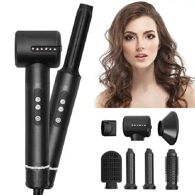 Professional Hair DryerUnveil the epitome of hair styling perfection with the Professional Hair Dryer 7 in 1 Complete Styler Set. Crafted for salon-quality results at the comfort of your hProfessional Hair Dryer 7 in 1 Hair Styling Tools Complete Styler SetMy StoreProfessional Hair Dryer 7 in 1 Hair Styling Tools complete Styler SetPanystore.eu